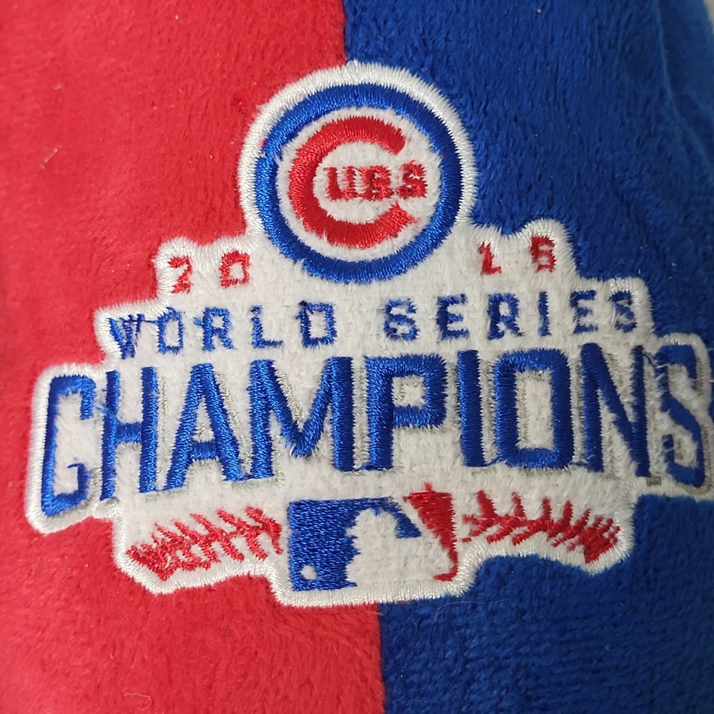 Chicago Cubs 2016 World Series Champions Slippers Mens XL 13-14 Forever FOCO NEW - Picture 3 of 6